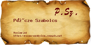 Pöcze Szabolcs névjegykártya